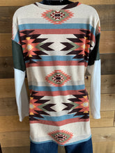 Load image into Gallery viewer, Reverse hem Aztec Doleman