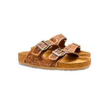 Load image into Gallery viewer, Footo Western Hand -Tooled Sandals