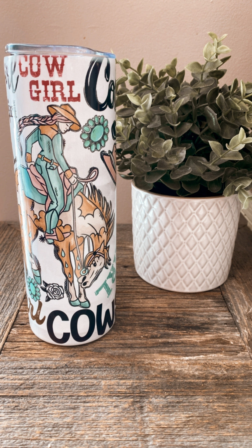Cowgirl tumbler