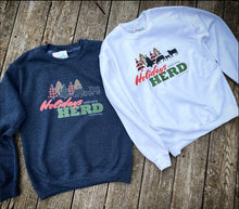 Load image into Gallery viewer, Holidays with the herd Crew Neck Sweatshirt -Jezebelles Exclusive