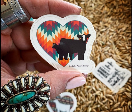 Baldy cow calf sticker-Jezebelles exclusive design