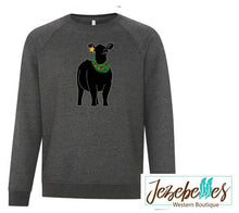 Load image into Gallery viewer, Christmas wreath heifer - crew neck