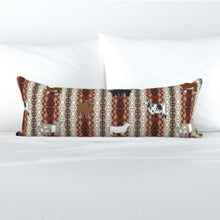 Load image into Gallery viewer, Multi breed Aztec long pillow- Jezebelles exclusive pillow collection