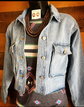 Load image into Gallery viewer, Denim Crop Jean Jacket