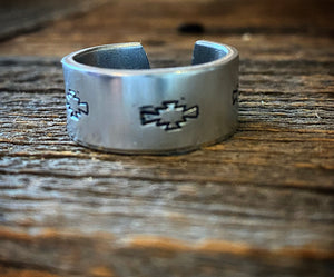 Wide stamped rings- multiple designs