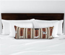 Load image into Gallery viewer, Multi breed Aztec long pillow- Jezebelles exclusive pillow collection