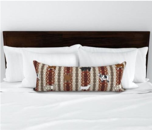 Multi breed Aztec long pillow- Jezebelles exclusive pillow collection