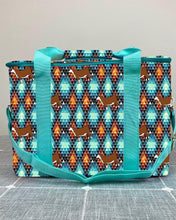 Load image into Gallery viewer, Box Cooler Totes-Hereford Aztec