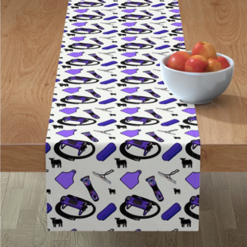 Steer print #2Table Runner -various length