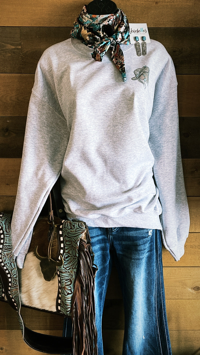 Getting Dirty Looks-Double sided crewneck