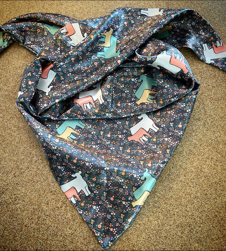 Wild Rag - Floral cow calf  Jezebelles exclusive pattern