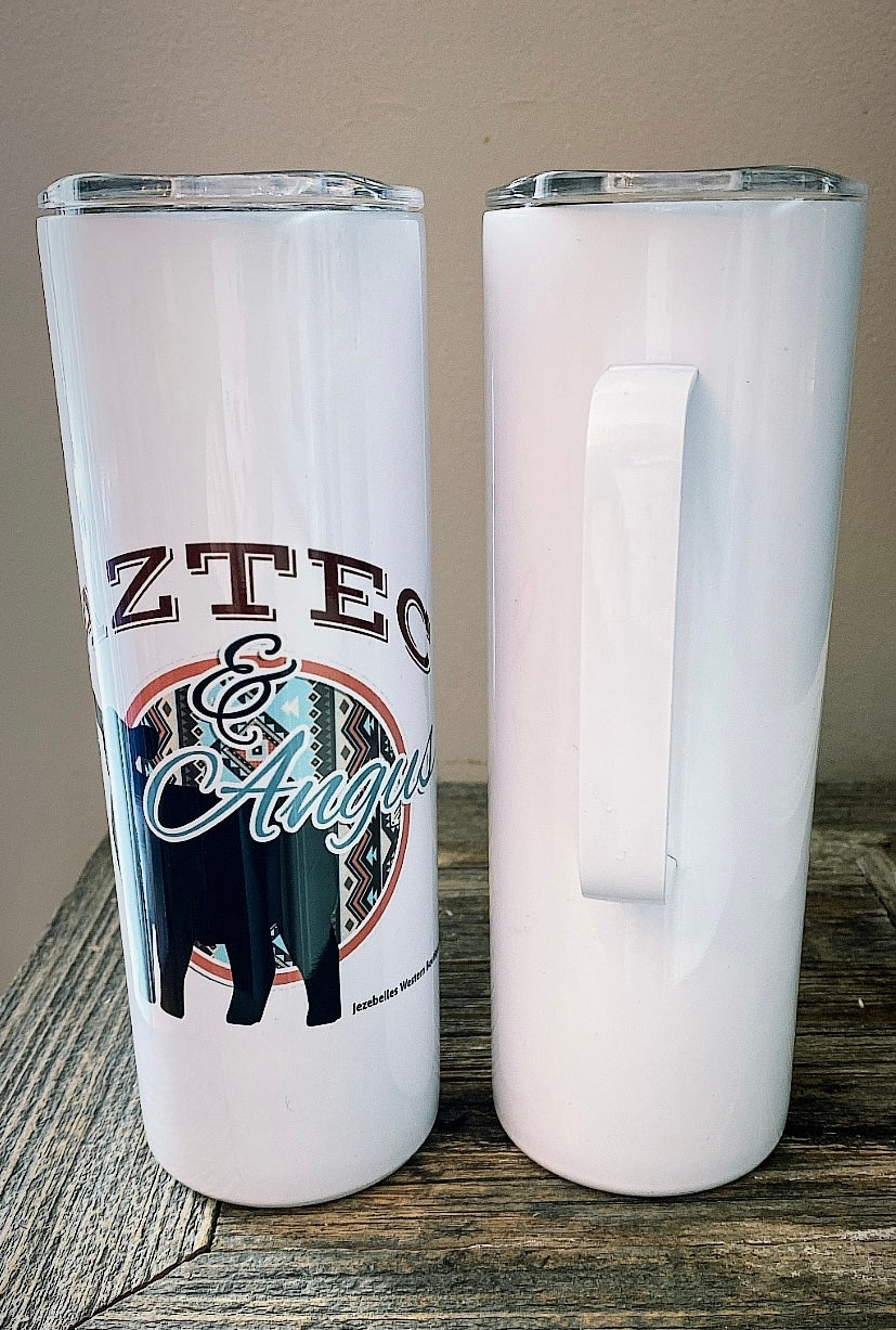 Aztec and angus handled tumbler