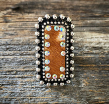 Load image into Gallery viewer, studded cowhide Rings