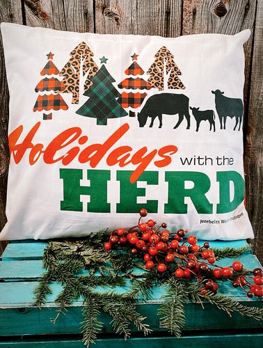 Holidays with the herd - Jezebelles exclusive pillow collection